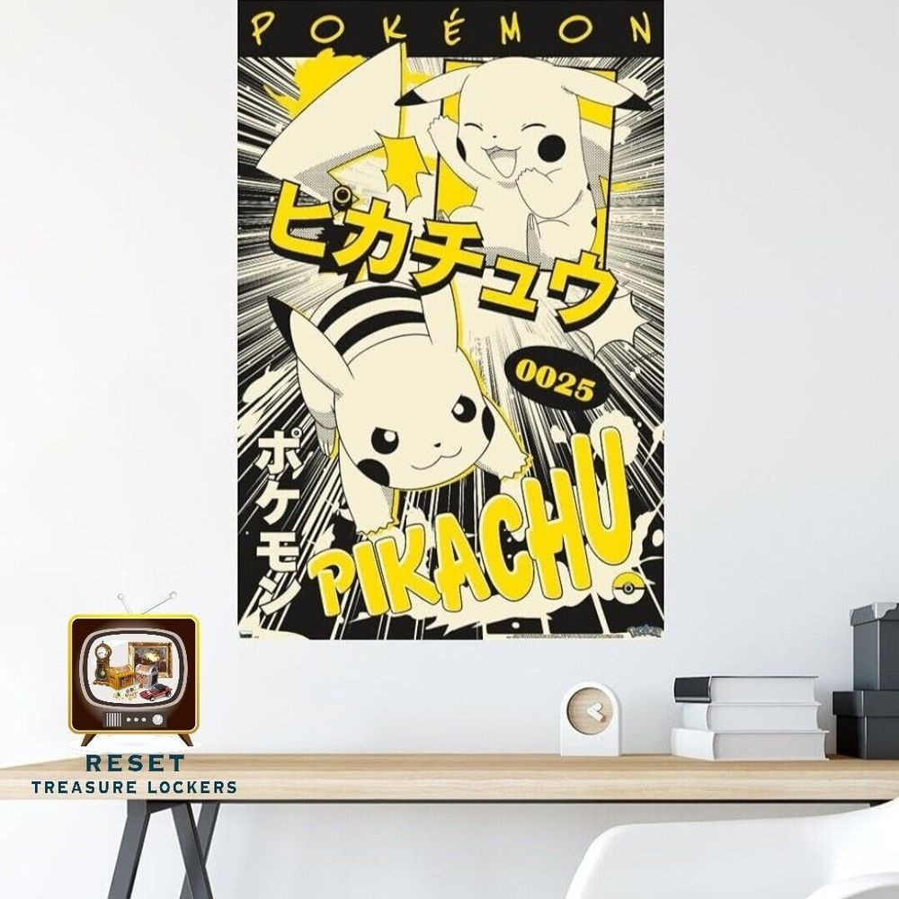 Trends International Pokémon - Pikachu Anime Wall Poster New 34'' L x 22" W NEW